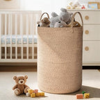 MEGASKET Large Woven Laundry Basket, 80L Tall Blanket Storage - Image 6