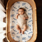 Gllquen Baby Muslin Bassinet Sheets 3pk, Soft Cotton Baby Sheet Boy 33x17 - Image 5