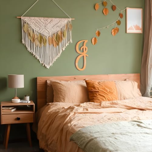 Wooden Letters 12 Inch for Wall Decor Large Cursive Wood Monogram Letters K - Image 5