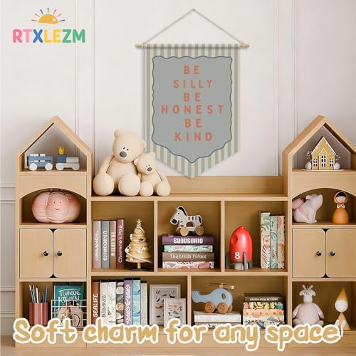 Boys Nursery Room Wall Decor, Be Silly Be Honest Kind Decor - Image 2