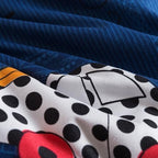 Caressma Navy Toddler Bedding Set, 4 Pieces Boys Comforter - Image 5