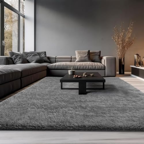 Ophanie Area Rugs 10x14 Living Room, Large Grey Bedroom Carpet, Big Shag Indoor - Image 4