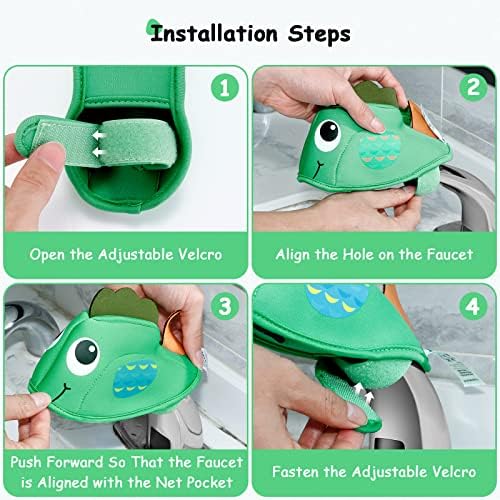 Bath Spout Cover for Bathtub, Cute Soft Cartoon Baby Shower Protector Cover - Image 5