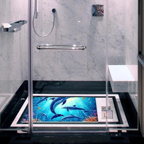 Shower Mat Bathtub Mat, 26.8x15.1 inch, Non-Slip Bath Mat - Image 6