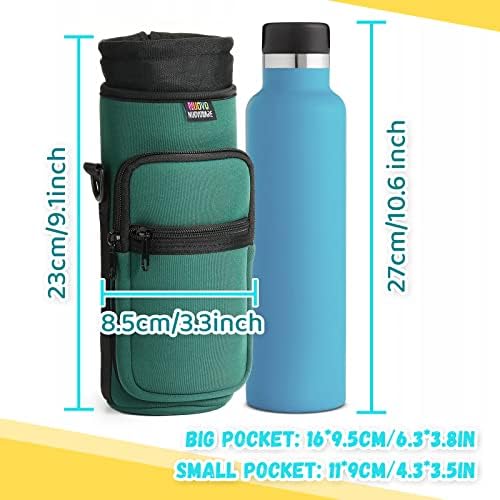 Nuovoware Water Bottle Carrier Bag, 750ml Bottle Pouch Holder, Adjustable - Image 3