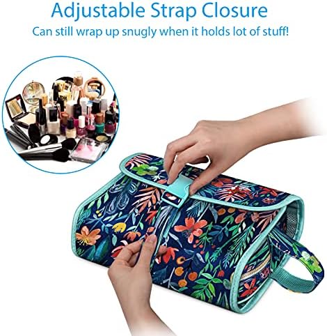 FINTIE Portable Toiletry Cosmetic Travel Bag Hanging Makeup Organizer - Image 4