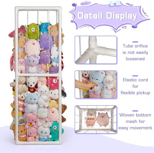 Stuffed Animal Storage Zoo Holder Space Save, PVC Stuffed Animal Organizer - Image 2