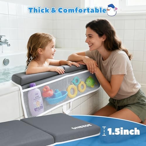 UNEEDE Baby Bath Kneeler and Elbow Rest Pad Set and, 4 Gallons Bathtub Toy - Image 6