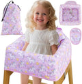 High Chair Cover Portable with Harness, Waterproof Baby Seat Cover by Lunobubo