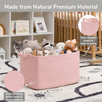 Goodpick Large Woven Rope Blanket Basket - Image 6
