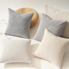 Topfinel 4 Packs Neutral Decorative Throw Pillows Covers 26x26 Inch - Image 3