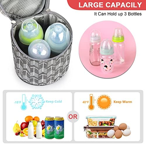 Accmor Breastmilk Cooler Bag, Insulated Baby Bottle Cooler Tote Bags - Image 2