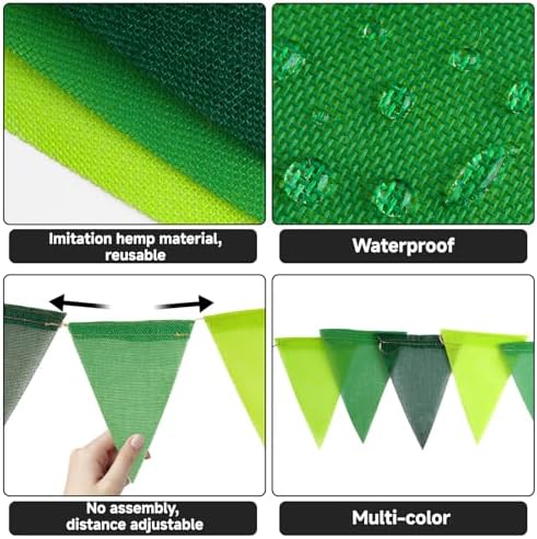 G2PLUS Triangle Pennant Banner and Decorative Flag Bunting Garland - Image 3