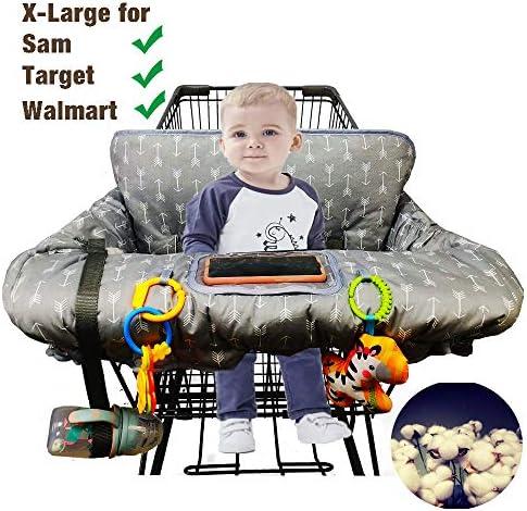 ICOPUCA Shopping Cart Cover for Baby boy Girl, Anti Slip Design, Cotton High - Image 2