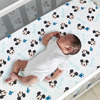 Lambs & Ivy Disney Baby Forever Mickey Mouse 3-Piece Blue Crib Bedding Set - Image 5