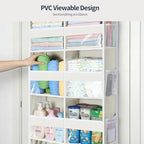 Yecaye Over The Door Organizer, 5 Tier Extra Large Behind Door Storage of 10 - Image 4
