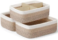 3 Pack Small Baskets for Organizing, Woven Storage Baskets for Shelves by AisslroDirect