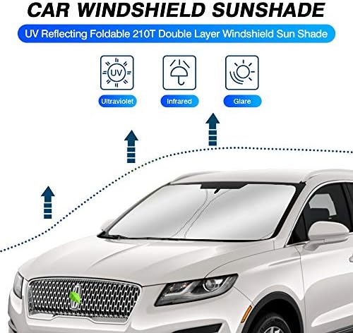 KUST Windshield Sun Shade for Lincoln MKC SUV 2015 2016 2017 2018 2019 Sunshade - Image 2