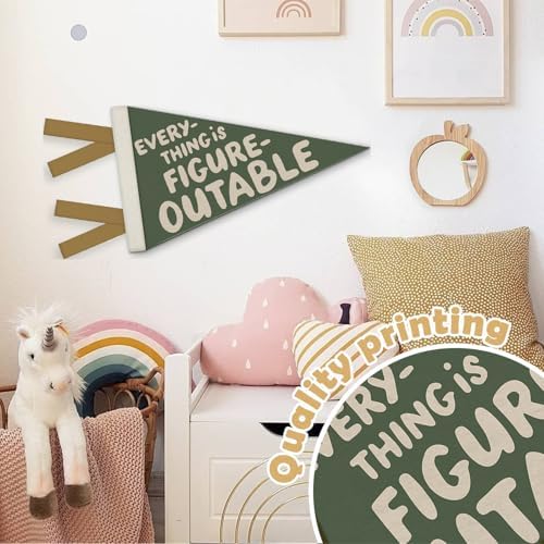 Everything Is Figureoutable Classroom Decor Felt Banners Flags - Image 6