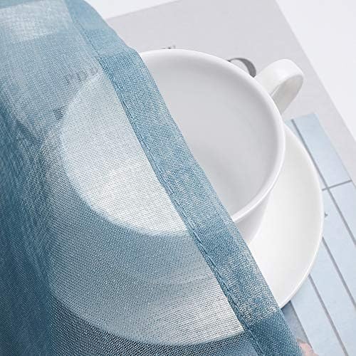 MIULEE Dusty Blue Window Valance 1 Panel 54W x 18L - Image 5
