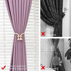 NICEEC 6 Pack Wooden Ball Magnetic Curtain Tiebacks Boho Home Decor Drape Tie - Image 2