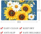 Shower Mat Non Slip 26.8 x 15.1 Inches, Daisy Sunflowers Bathtub Mat Shower - Image 4