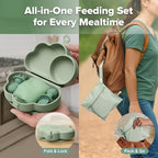 Haakaa Silicone Baby Travel Feeding Set - Image 3