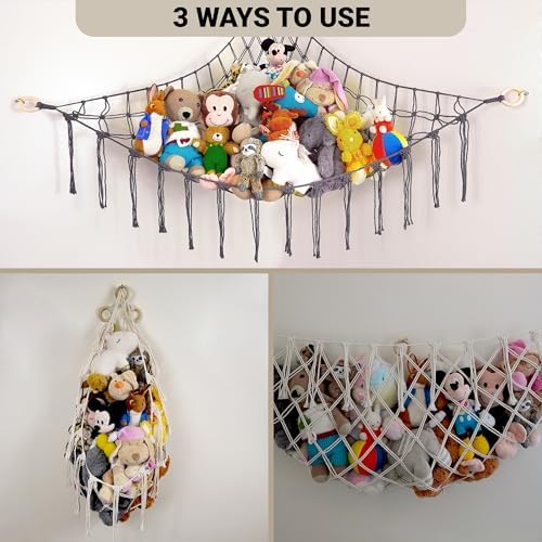 ABBY BABY Large Stuffed Animal Hammock Corner - Image 5