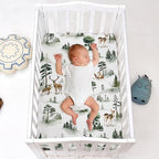 PHF 3 Pack Soft Mini Crib Sheets, Woodland Silky Pack N Play Sheets - Image 2