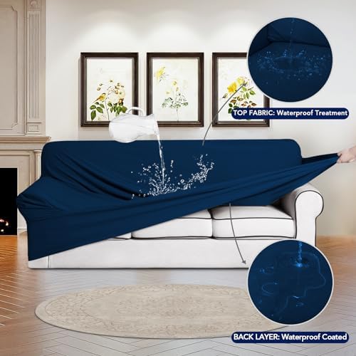 PureFit Waterproof Oversized Couch Cover Slipcovers - Image 3