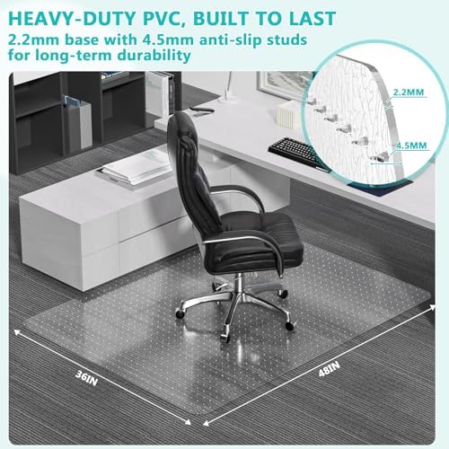 Office Chair Mat for Low Pile Carpet - Image 2