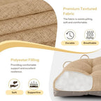 Chair Cushions for Dining Chairs Set of 4, Cappuccino - Image 4