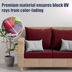 8Pcs Outdoor Cushion Covers, Stretch Patio Furniture Couch Chair Slipcovers - Image 3