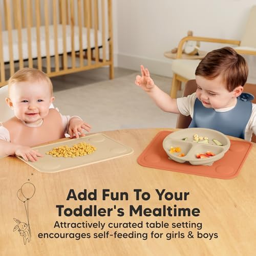 KeaBabies 2pk Silicone Placemats - Image 6