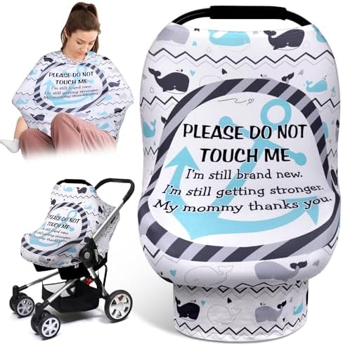 Metplus Baby Car Seat Cover, No Touch Sign Carseat Canopy & Nursing Covers by Metpus
