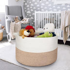 MEGASKET 115L Super Large Blanket Basket, 23.6"x15.7" Oversized Cotton Rope - Image 6