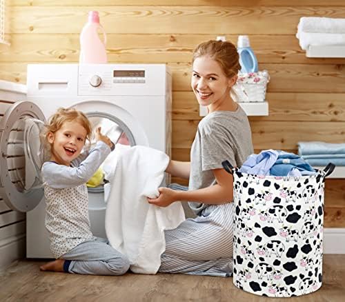Cow print Laundry Basket Baby Laundry Basket Nursery Hamper Kids Baby Laundry - Image 5