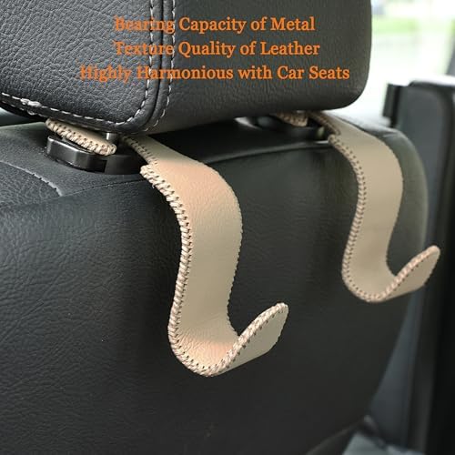 4-Pack Car Headrest Hooks Holds 55lbs Seat Storage Organizer - Image 4