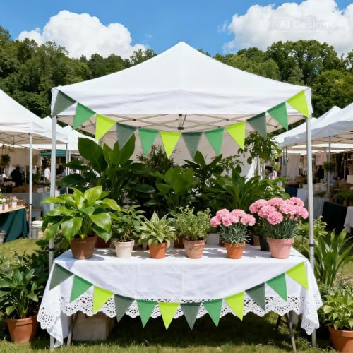 G2PLUS Triangle Pennant Banner and Decorative Flag Bunting Garland - Image 5
