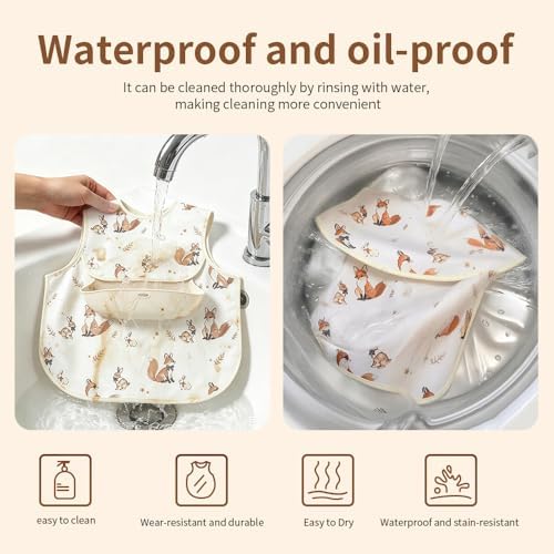 Baby Bib for Eating | Waterproof Baby Smock Bib Shirt | Baby Feeding & Baby - Image 6