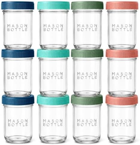 Mason Bottle Glass Breastmilk Storage Jars by MASONBOTTLE