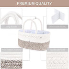 ABenkle X-Large Diaper Caddy Organizer, Nursery Baby Basket - Image 4