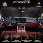 EcoNour Windshield Sun Shade for car & Window Tint – American Flag – UV & Heat - Image 2