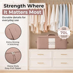 Soft Canvas Storage Bags with Zipper. Thick Breathable - Image 3
