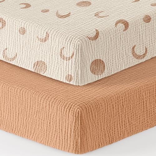 Bearmoss Muslin Mini Crib Sheets by Bearmoss