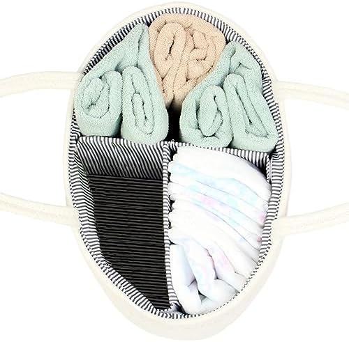 Casaphoria Caddy Organize Woven Cotton Rope Basket Caddy - Image 5