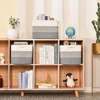 ICERZCZ Storage Baskets for Organizing Shelves, Woven Cotton Rope Baskets for - Image 4