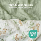 Konssy Muslin Bassinet Sheets for Baby Boys and Girls, 2 Pack - Image 3