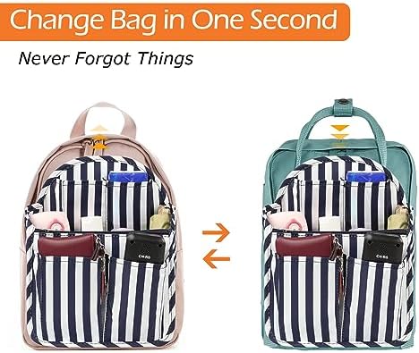 Surblue Backpack Organizer Insert Liner Hanging Travel Rucksack Purse and - Image 6