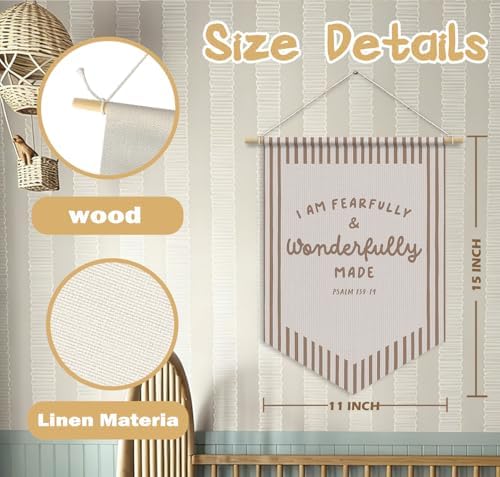 Christian Nursery Decor, I Am Fearfully and Wonderfully Made - Image 7